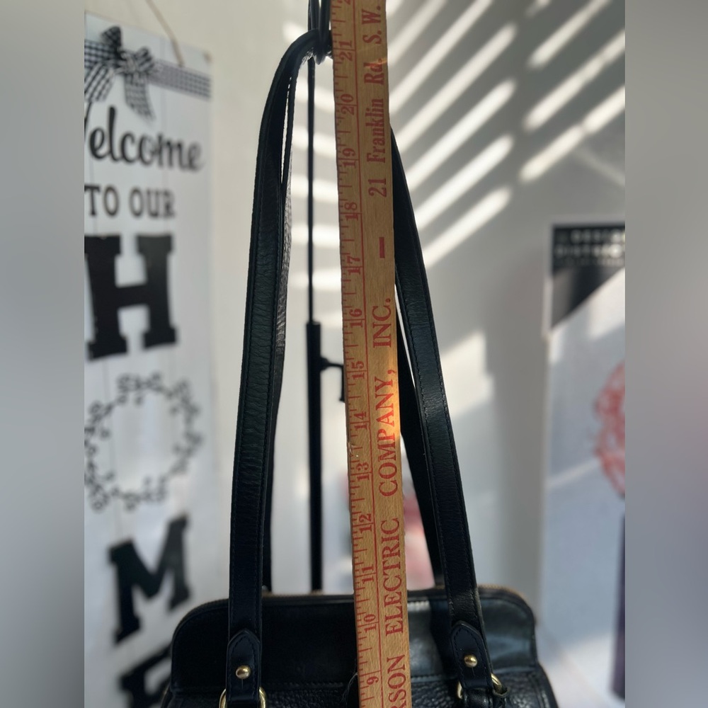 Dooney & Bourke vinyl Black Pebbled Leather Shoulder Bag - Picture 13 of 17